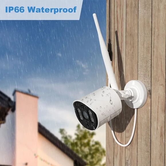 TOPVISION JQ6026HEC Wireless Security 4 Camera System , 8CH 3MP 1080P NVR - NEW - Picture 3 of 5